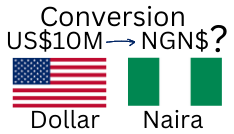 10 Million US Dollars to Nigerian Naira. How much is 10 Million US Dollars in Naira?