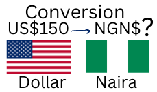 150 US Dollars to Nigerian Naira. How much is 150 US Dollars in Naira?