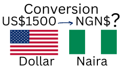 1500 US Dollars to Nigerian Naira. How much is 1500 US Dollars in Naira?