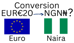 20 Euros to Nigerian Naira. How much is 20 Euros in Naira?