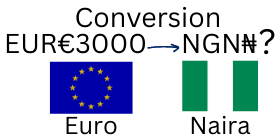 3000 Euros to Nigerian Naira. How much is 3000 Euros in Naira?