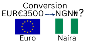 3500 Euros to Nigerian Naira. How much is 3500 Euros in Naira?