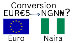 5 Euros to Nigerian Naira. How much is 5 Euros in Naira?