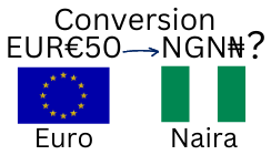 50 Euros to Nigerian Naira. How much is 50 Euros in Naira?