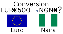 500 Euros to Nigerian Naira. How much is 500 Euros in Naira?