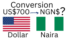 700 US Dollars to Nigerian Naira. How much is 700 US Dollars in Naira?