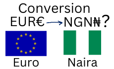 Euros to Naira. How much is the Euro in Nigerian Naira today?