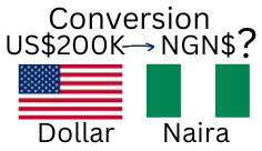 200000 US Dollars to Nigerian Naira. How much is 200K US Dollars in Naira?