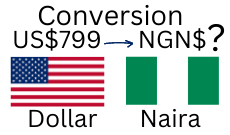 799 US Dollars to Nigerian Naira. How much is 799 US Dollars in Naira?