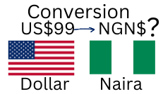 99 US Dollars to Nigerian Naira. How much is 99 US Dollars in Naira?